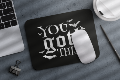 Mousepad negro con letras góticas - Image 4