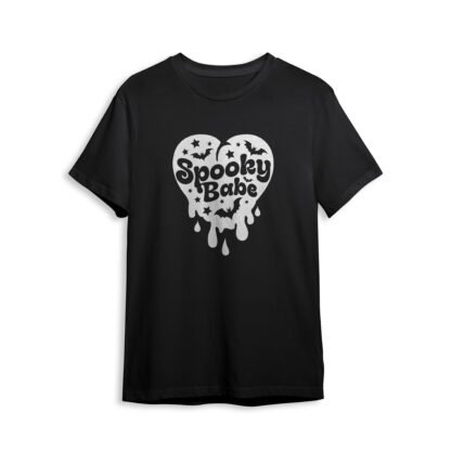 Playera con corazón gótico